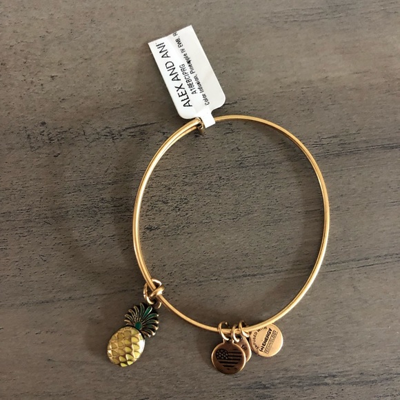 Alex and Ani Jewelry - Alex & Ani pineapple gold bracelet Alex and Ani Jewelry - Alex & Ani pineapple gold bracelet